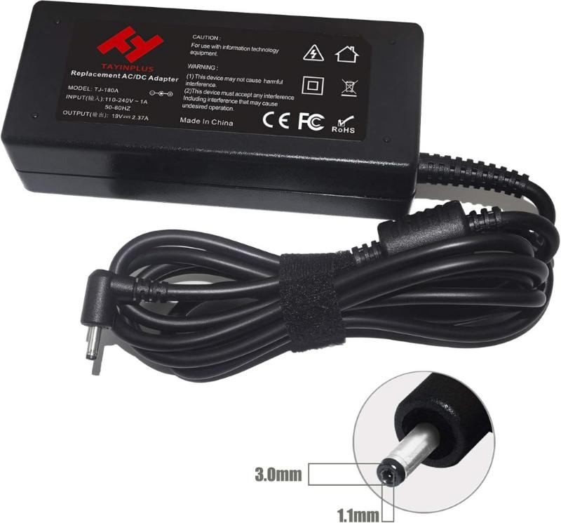 شارژر لپ‌تاپ ۱۹ ولت ۲.۳۷ آمپر ۴۵ وات برای Acer Swift 1 3 5 SF314 SF315 Chromebook 11 13 14 PA-1450-26 Spin 1 3 5 (3.0×1.1mm)